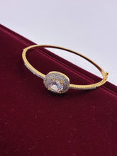 CZ oval shape delicate Kada