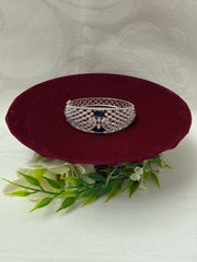 CZ openable Sapphire Blue Designer Kada