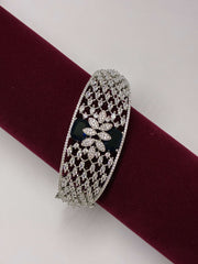 CZ openable Sapphire Blue Designer Kada