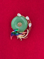 Beautiful Peacock Brooch