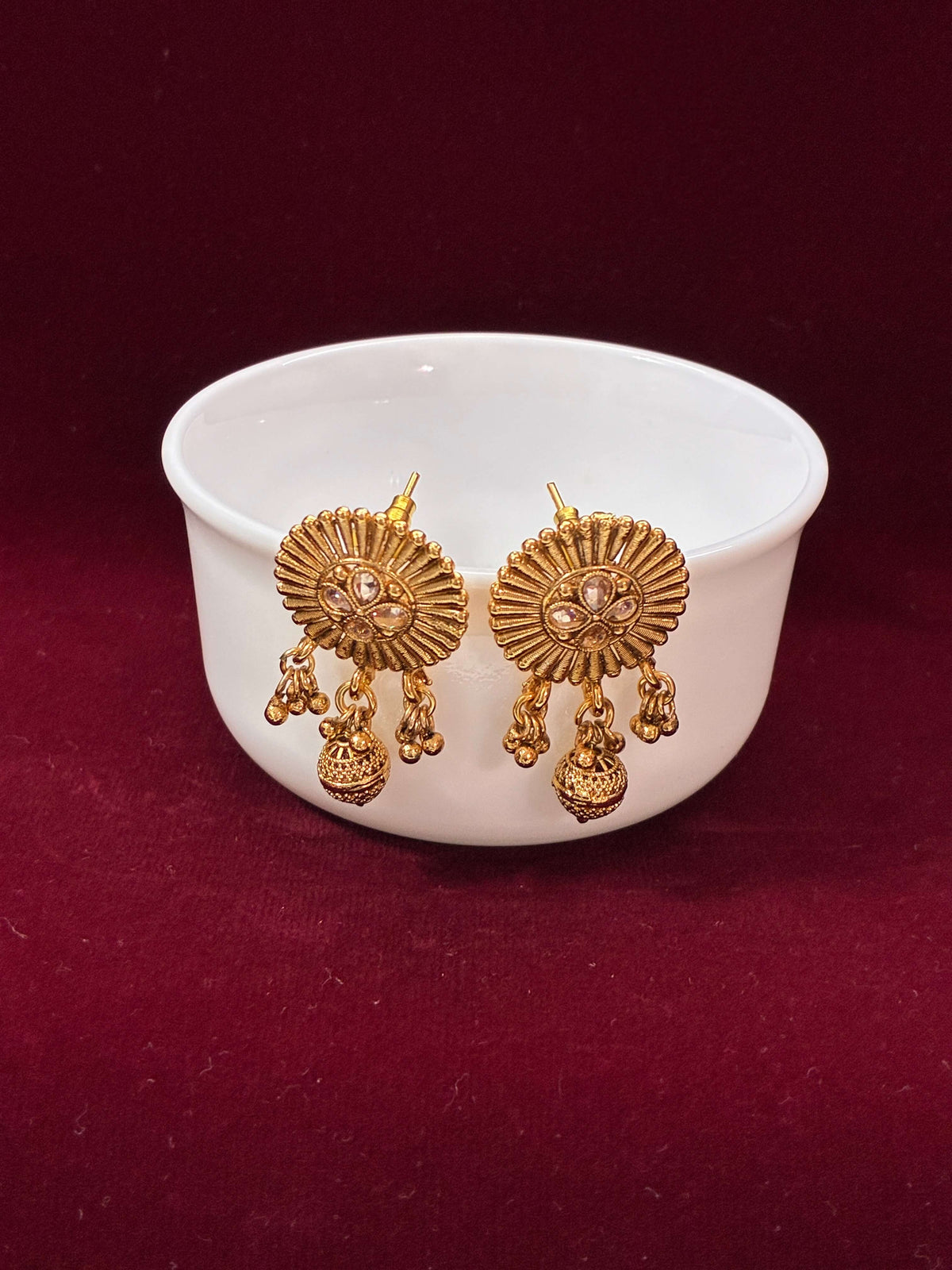 Antique Ghungroo Drop Earring