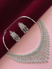CZ Designer Choker Necklace Set