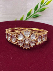 Kundan Openable Splendid Floral Kada
