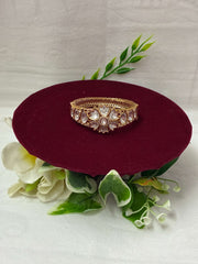 Kundan Openable Splendid Floral Kada