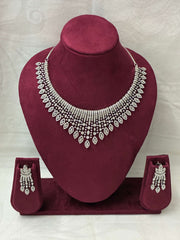 CZ Designer Choker Necklace Set