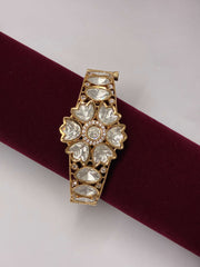Kundan Openable Splendid Floral Kada