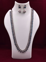 Oxidised Long Classic Necklace set