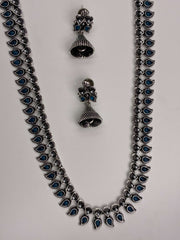 Oxidised Long Classic Necklace set