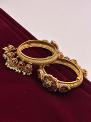 Antique Rajwadi Jhumka Openable Bangle