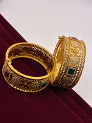 Antique Rajwadi Broad Openable Bangle