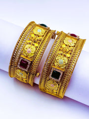 Antique Rajwadi Broad Openable Bangle