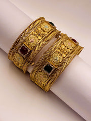 Antique Rajwadi Broad Openable Bangle