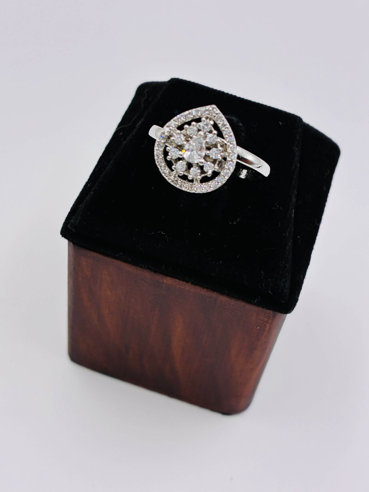 CZ Tiny Drop Finger Ring