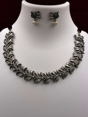 Oxidised Statement Necklace set