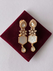 Kundan Mother of Pearl dangler