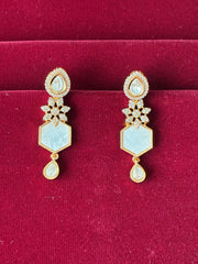 Kundan Mother of Pearl dangler