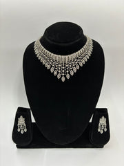 CZ Designer Choker Necklace Set