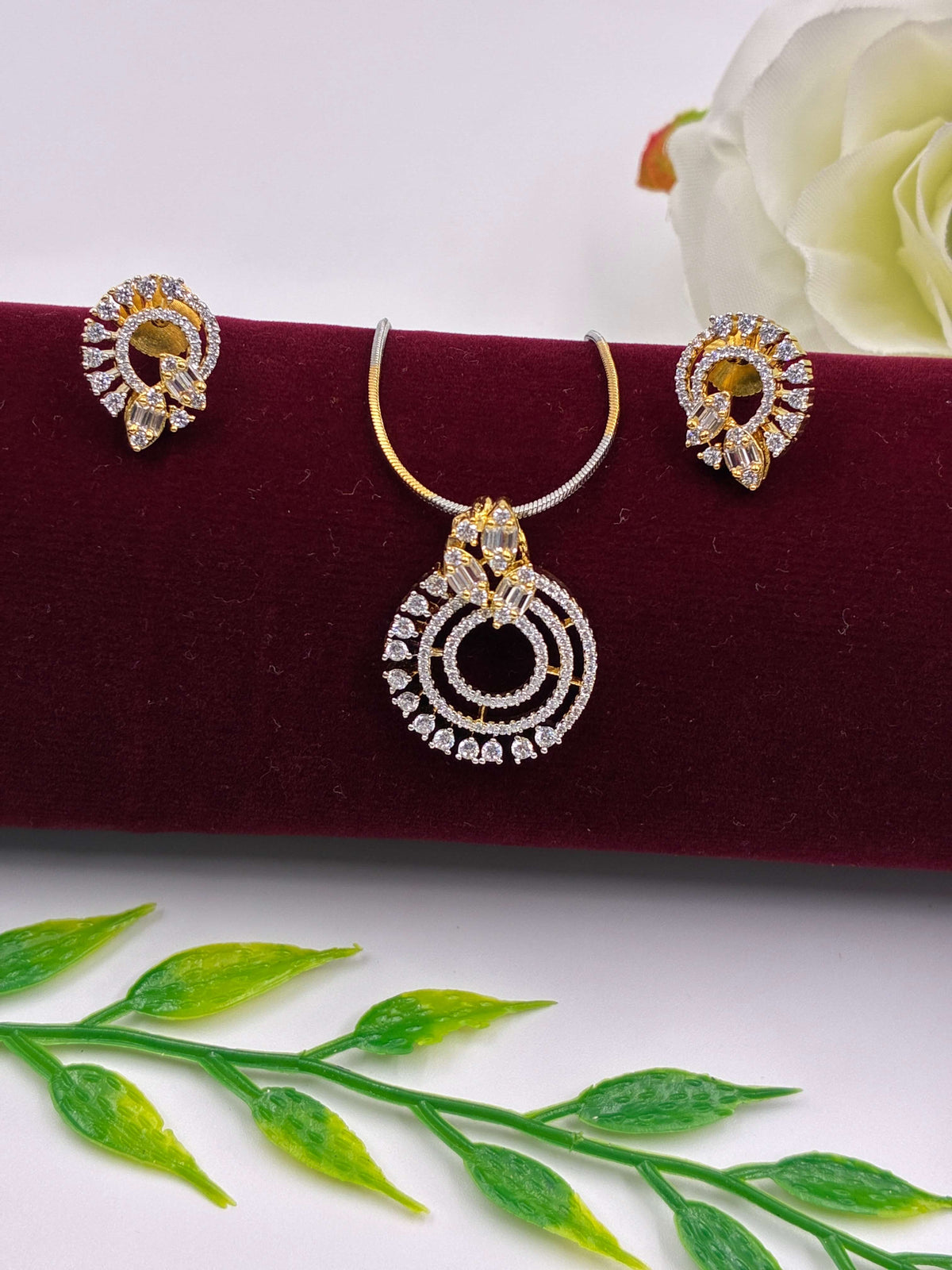 CZ Elite Designer Pendant Set