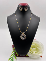 CZ Elite Designer Pendant Set