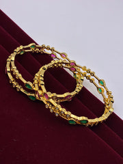 CZ Ruby Green charming Bangle