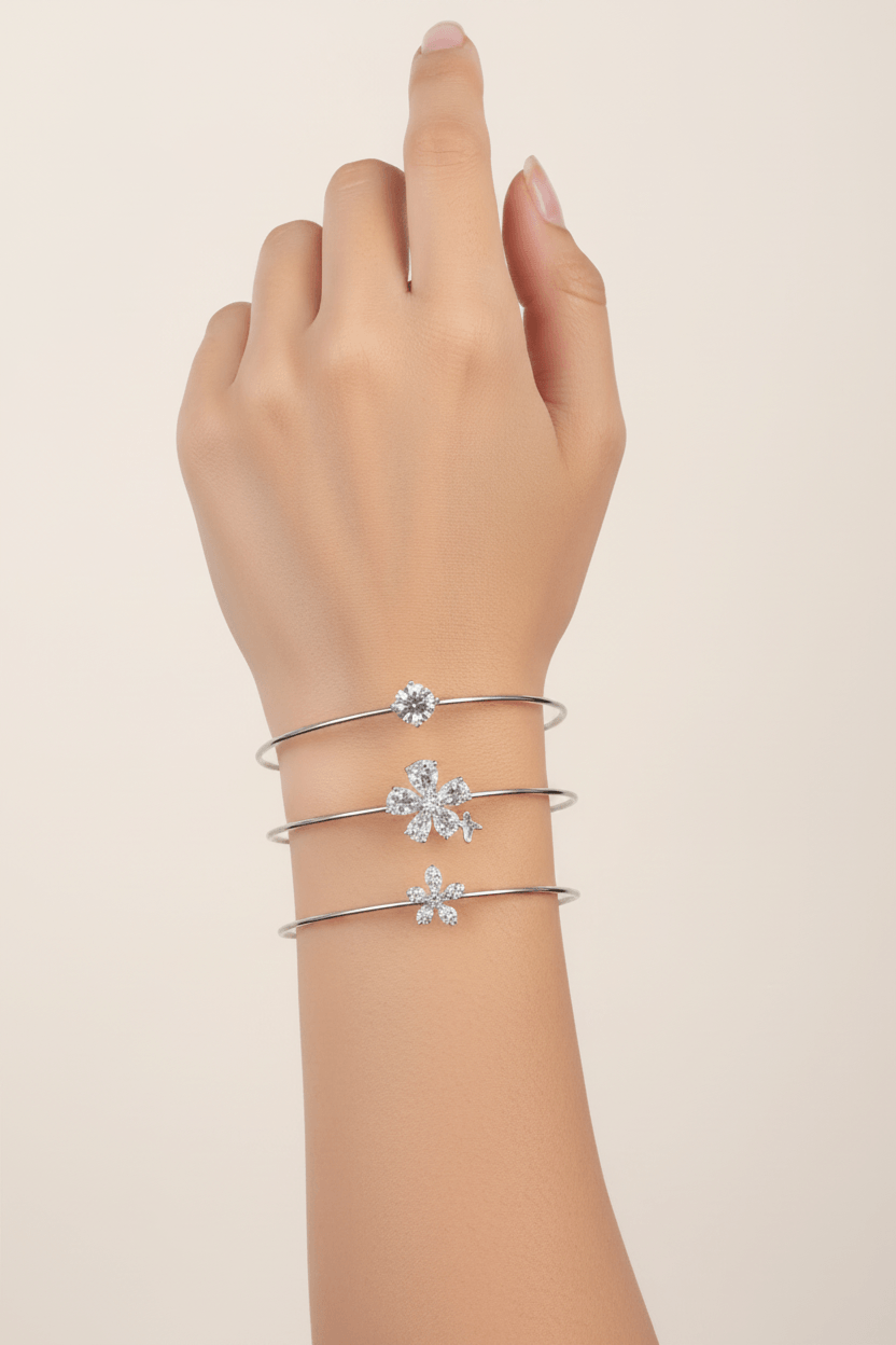 Western Set of three Cuff Kada