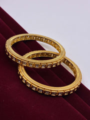 Kundan Stunning Square Stone Bangle