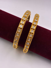 Kundan Stunning Square Stone Bangle