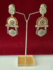Oxidised Long Earring