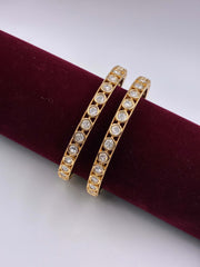 Kundan Cute Circular Stone Bangle