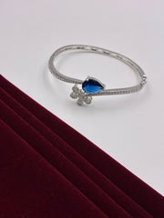 CZ Blue Petal Openable Kada