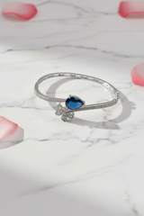 CZ Blue Petal Openable Kada