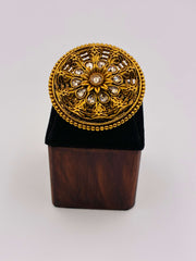 Antique Big Circular Designer Finger Ring