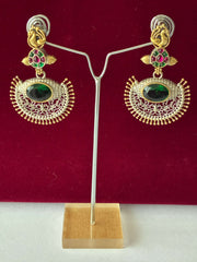 Oxidised Chand Drop Earring