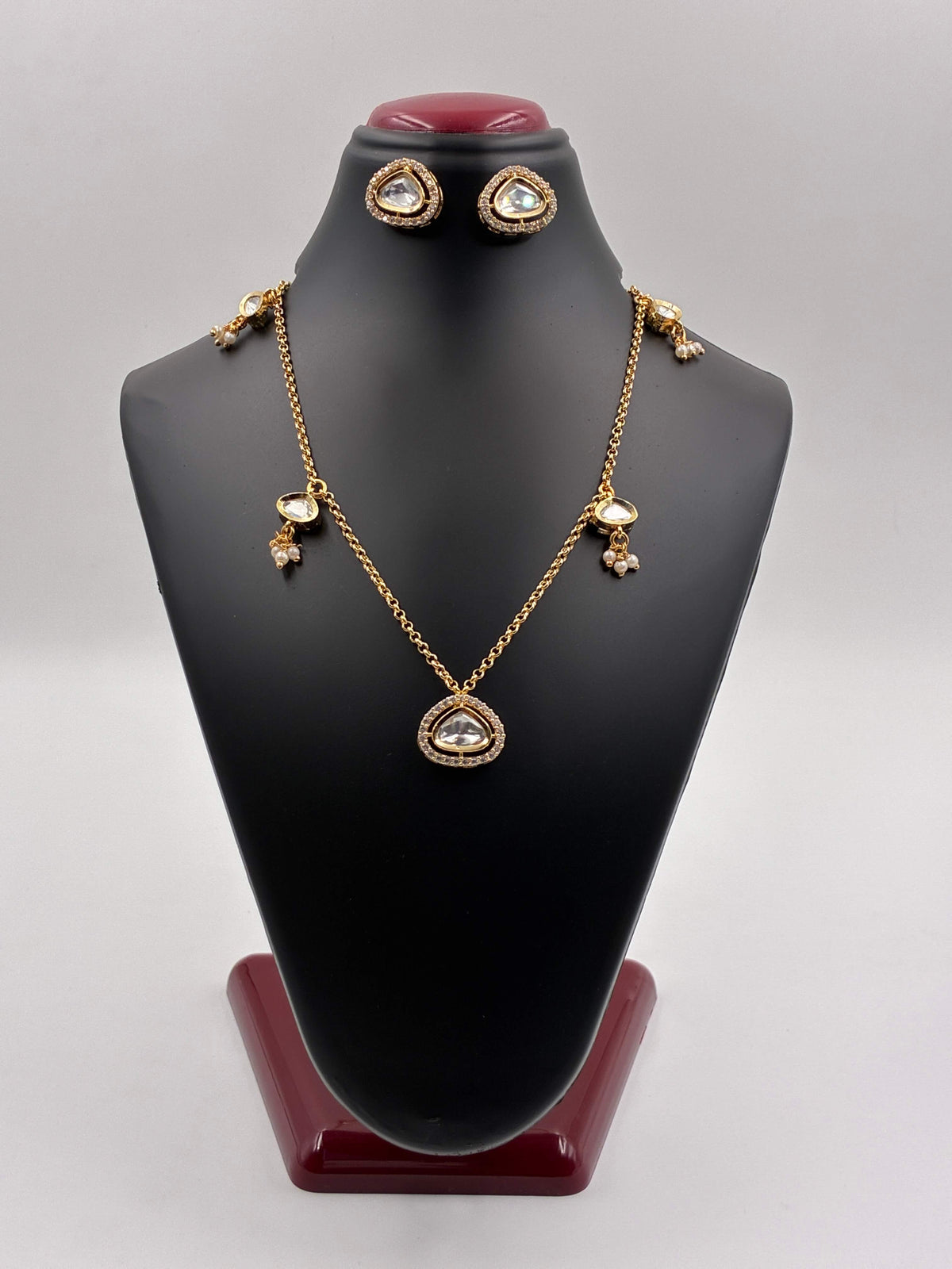 Kundan Drop Designer Pendant Set