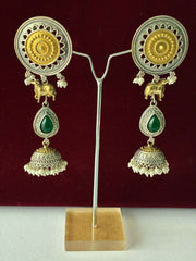 Oxidised Long Jhumka Earring