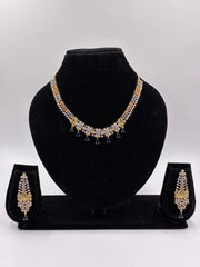 CZ Splendid Blue Designer Necklace Set