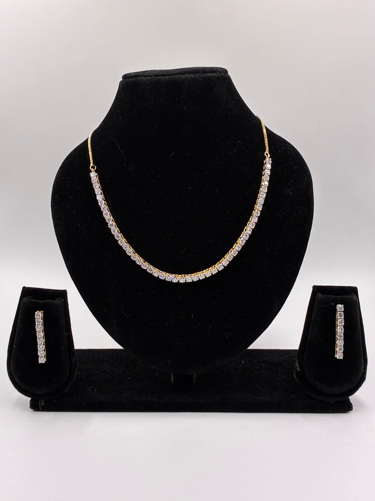 CZ Majestic Solitaire Necklace Set