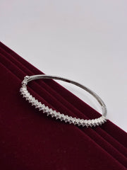 CZ Silver Linear Openable Kada