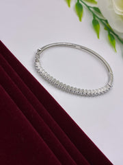 CZ Silver Linear Openable Kada