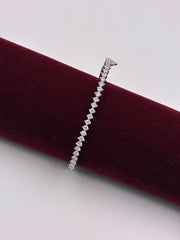 CZ Silver Linear Openable Kada