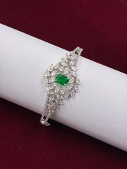 CZ Green Designer Openable Kada