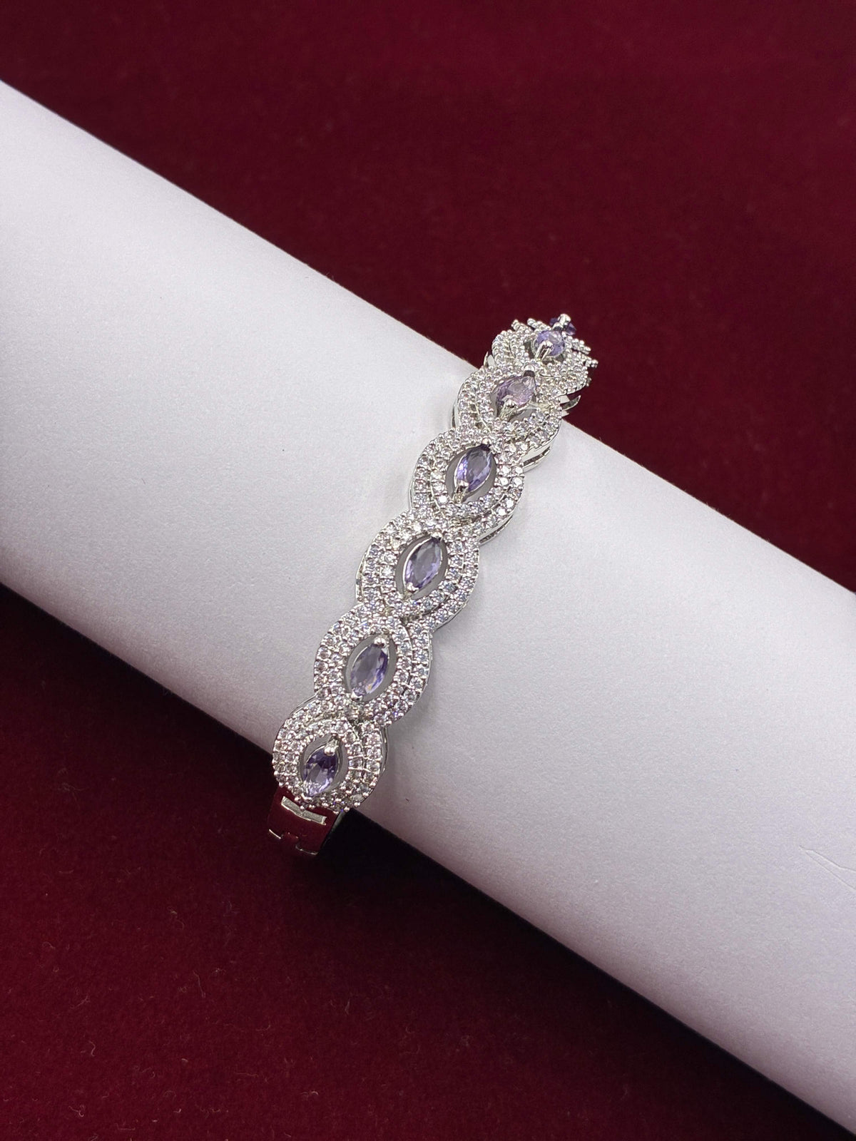 CZ Lavender Timeless Openable Kada