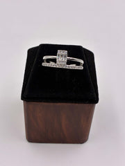 CZ Silver twinkling Finger Ring