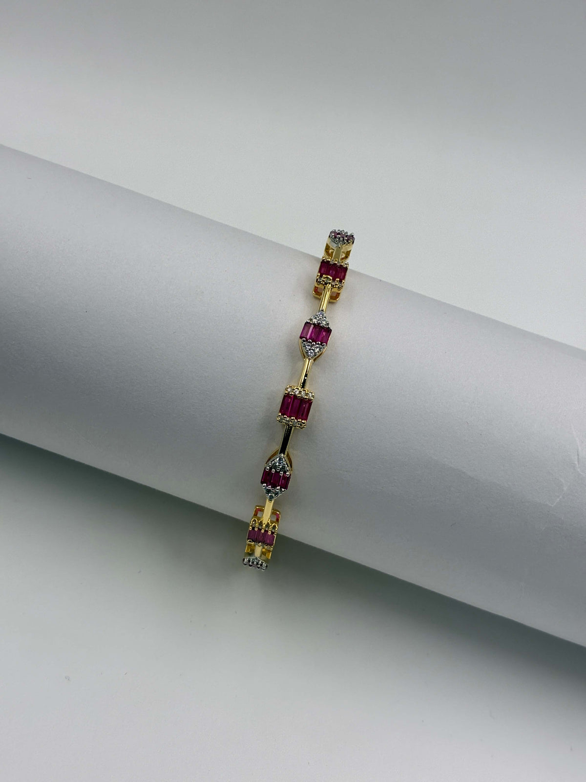 CZ Ruby Dili-Delicate Openable Kada