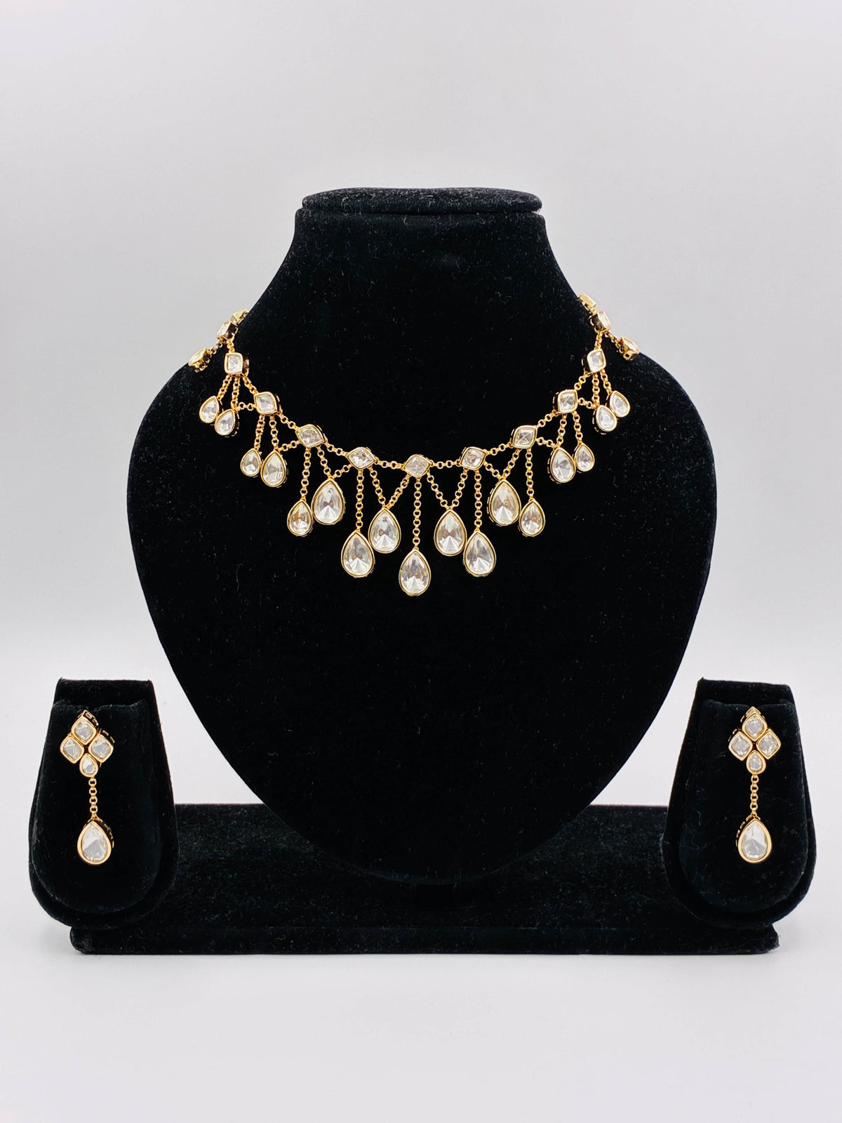 Kundan Jhalar Necklace Set