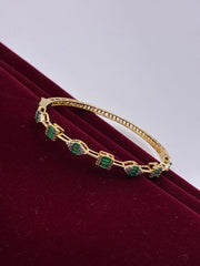 CZ Emerald Dili-Delicate Openable Kada
