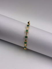 CZ Emerald Dili-Delicate Openable Kada