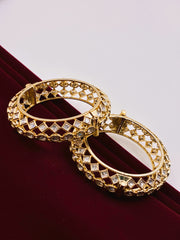 Kundan Cut work Openable Bangle