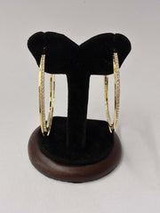 Western Three Layers Stone Studded Hoop