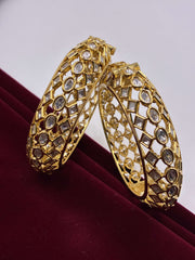 Kundan Cut work Openable Bangle
